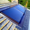 Grant Sahara twin in roof solar thermal panels combined with 300litre twin coil solar cylinder, Somerset